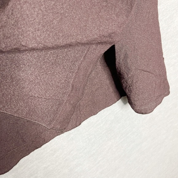 HABITAT Women's Long Sleeve Button Asymmetric Hem Tunic Sz Small Lagenlook Top - Picture 4 of 7